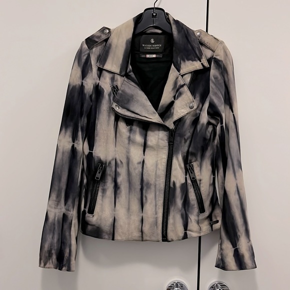 MAISON SCOTCH LEATHER MOTO JACKET - Picture 1 of 10